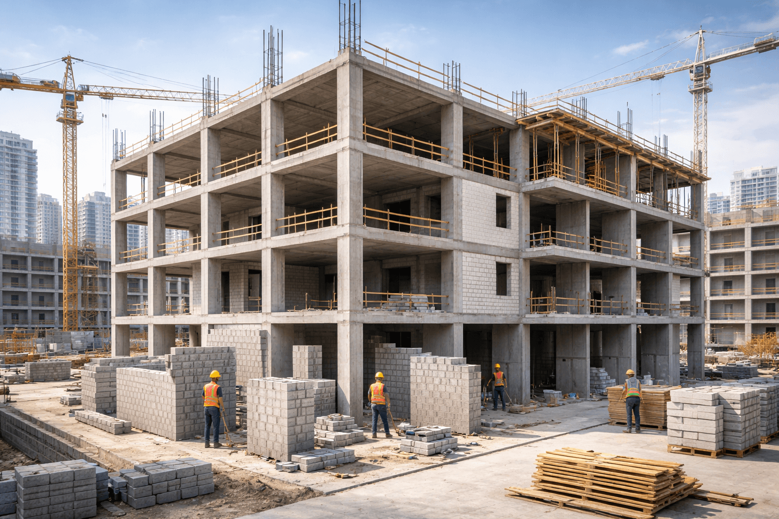 Civil construction and structural works in UAE